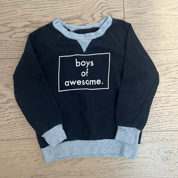“ Boys of Awesome “ black 5t sweater - Picture 1 of 4